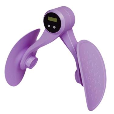 Imagem de Baoblaze Exercitador de coxa interna com contador, equipamento multifuncional e confortável para exercícios musculares de perna, giratório, Roxo