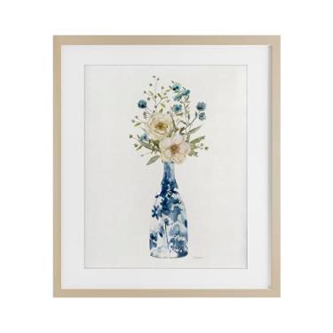 Imagem de Stupell Industries Chinoiserie Flores Brancas Bétula Impressão Emoldurada sob Vidro, design por Carol Robinson, 53 x 43 cm