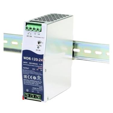 Imagem de Fonte de alimentação de trilho industrial de entrada ultra ampla 120W WDR-120-12 WDR-120-24 WDR-120-48(WDR-120-48)