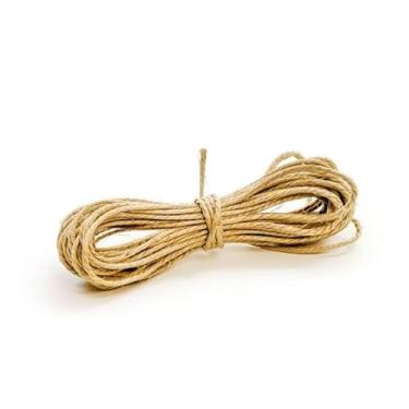 Imagem de Corda de Sisal, Rolo Fio Decorativo, Juta Varal de Fotos Sisal, Barbante Cordão, Adequado para Artesanato Lembrancinha(1 Metro)