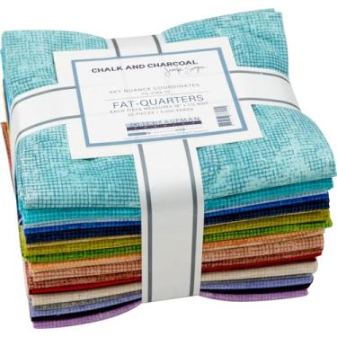 Imagem de Jennifer Sampou Giz e Carvão Nuance 20 Fat Quarters Robert Kaufman Tecidos FQ-2169-20