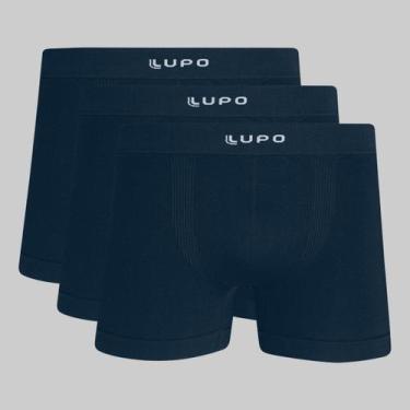 Imagem de Kit 3 Cuecas Lupo Boxer Micromodal 00661, Azul petróleo, G