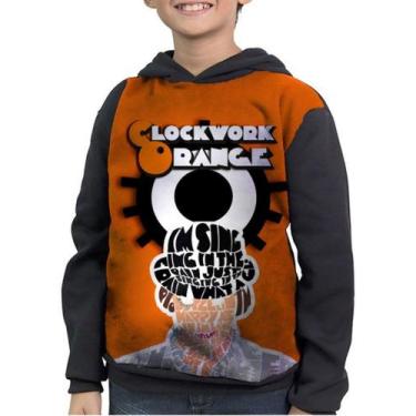 Imagem de Casaco Moletom Infantil Clockwork Orange Laranja Mecânica - smoke, Pre