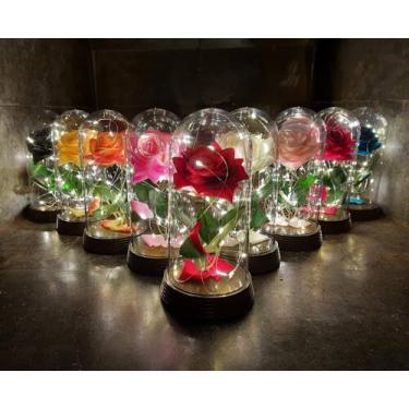 Imagem de Kit com 50 Luminárias A Rosa Encantada A Bela e A Fera Grande - Amor L