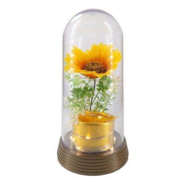 Imagem de Porta Aliança Girassol Encantada A Bela E A Fera Amor Lindo