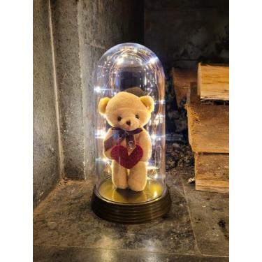 Imagem de Ursinho De Pelúcia Coração Presente Para Namorada Luminária - Amor Lin