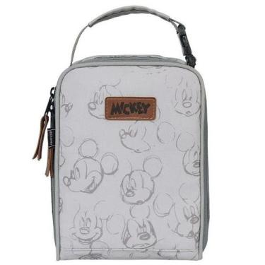 Imagem de Necessaire Infantil Termica Mickey Cinza com Divisorias Babygo
