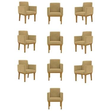Imagem de Kit 10 Poltronas Decorativa Reforçada - Balaqui Decor Cor:capuccino