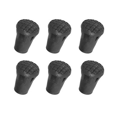 Imagem de Generic 6 pontas de bengala de substituição, preto, PVC, 3,3 cm