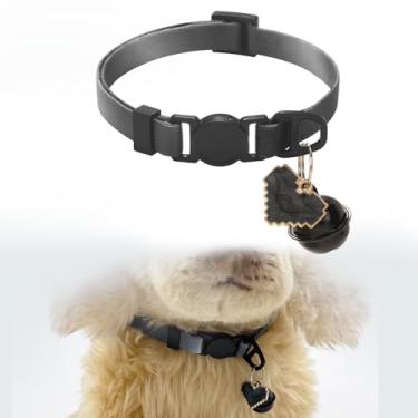 Imagem de Coleira para animais de estimação de cor gradiente ajustável com sino simples versátil para gatos, cães, férias, uso diário, serve para circunferência do pescoço de 19 a 30 cm