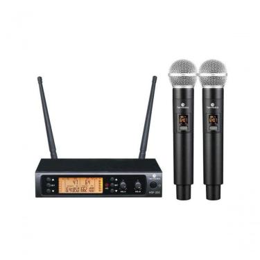 Imagem de Microfone Sem Fio Harmonics Hsf-200 Duplo