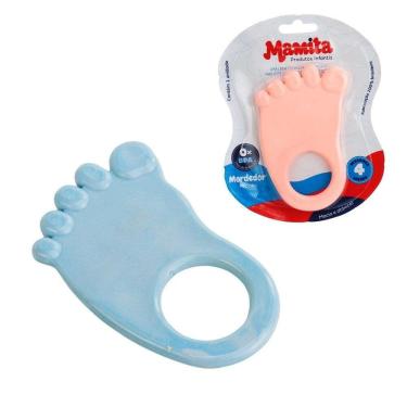 Imagem de Mordedor Para Bebê 10cm Pezinho Color - Tudo em Caixa