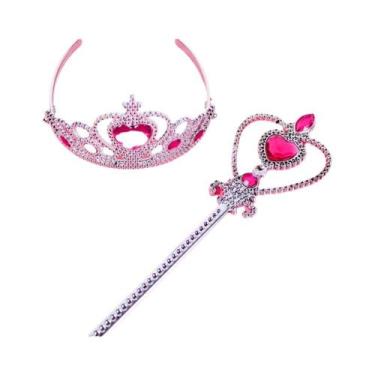 Imagem de Acessórios De Cosplay Da Princesa Frozen Anna Elsa Coroa Varinha Colar