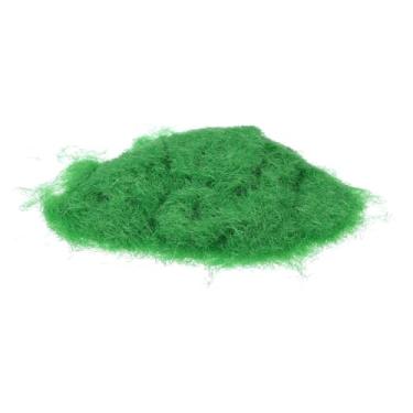 Imagem de Grama estática, nylon em pó de grama artificial de 3 mm, 2 x 30 g, modelo de tufo de grama artificial para trem, paisagem, ferrovia, terra de areia, verde claro, pacote com 2