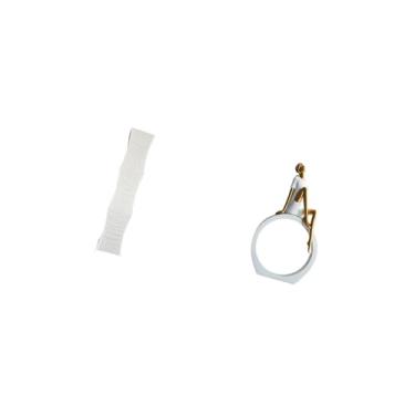 Imagem de Fenteer Abajur para Sala de Estar com Estatueta de, Estátua Feminina, Centro de Mesa, Presente para Leitores, Estante de Livros, Estilo Fazenda, Escult