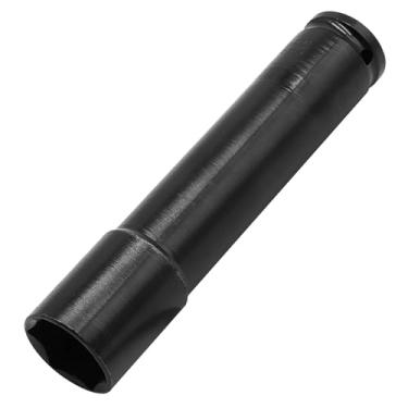 Imagem de BokWin Chave de 1/2 polegada por soquete de impacto profundo de 24 mm tamanho métrico, estrutura de aço CR-V tratado termicamente, acabamento preto, 1 pacote adequado para reparos automotivos e