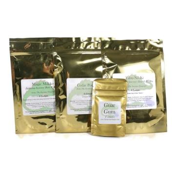 Imagem de Conjunto de base e fichário para fazer incenso (inclui Tabu-No-Ki, Magic Makko, pó de madeira de cedro e goma de guar)