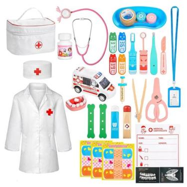 Imagem de Doctor Kit Anpro para crianças com conjunto Pretend Play de 34 peças