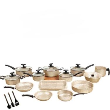 Imagem de Conjunto Panelas 17 Pc antiaderente/Panela Pressão 2 Litros(Bianco)