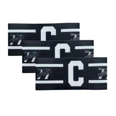 Imagem de Kit 3 Braçadeira Faixa Capitão 77 Impressão Digital Fechamento tiras a