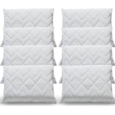 Imagem de Kit 8 Protetor de Travesseiro Impermeável em Matelassê 100% Algodão 50