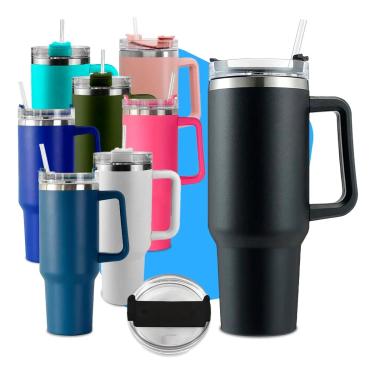 Imagem de Copo Térmico com Canudo 40oz - Garrafa Térmica Inox