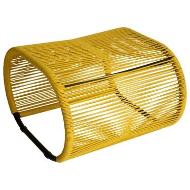 Imagem de Puff Para área Externa Portugal Em Alumínio E Cordão Amarelo