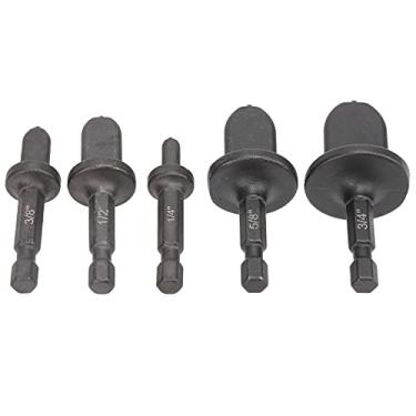 Imagem de Expansão de Tubo Heludo Hexadecipal Com Rolamento de Aço Ar Condicionado Ferramenta de Extensão de Tubo de Cobre, 5 Tamanhos para Haste Hexadecimal de 1/4 Pol, Evite Rachaduras