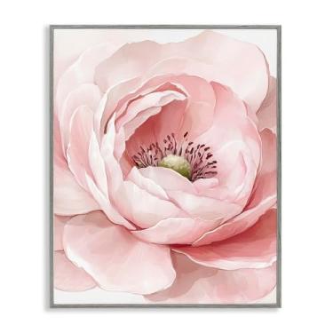 Imagem de Stupell Industries Fresh Rosy Close Up Petals White Framed Giclee Art, design por Christine Simpson Art, 14 x 11