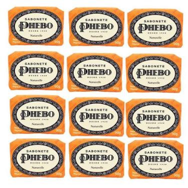 Imagem de Kit 12 Sabonete em Barra Base Vegetal Naturelle Phebo 90g
