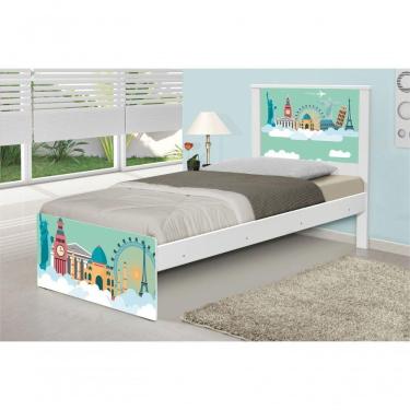 Imagem de Cama Solteiro Mundo Viagens