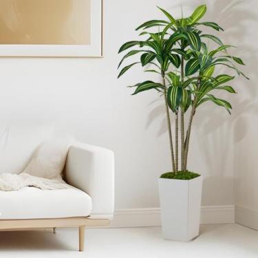 Imagem de Árvore artificial SJSCYD Dracaena 1,5 m com plantador para interior