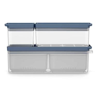 Imagem de Conjunto de Organizadores de Geladeira Experience Empilhável 3 Unidades Electrolux