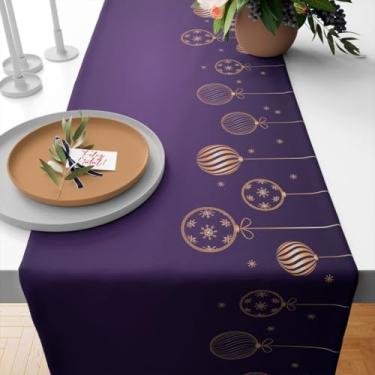 Imagem de Caminho de Mesa Natal, Caminho de Mesa Trilho Toalha Natal 4 Ou 6 Lugares, 1,35x0,40, Retrô(TME-16512)