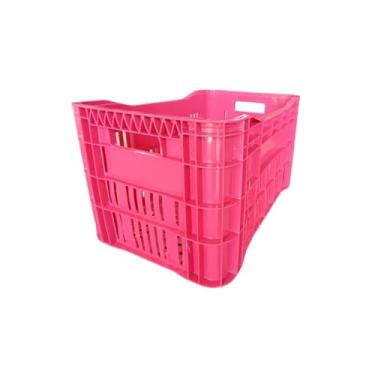 Imagem de Caixa Organizadora Multiuso Agricola Vazada Feira Plastica 49L(MAGENTA)