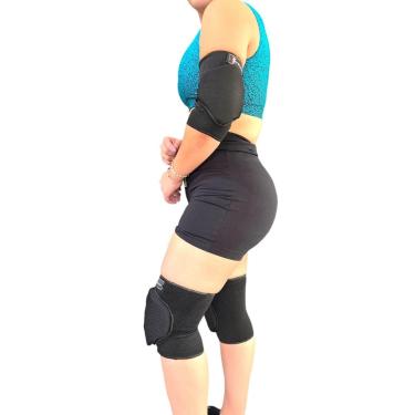 Imagem de Kit Joelheira e Cotoveleira Futsal, vôlei Infatil Triatleta Esportes-Unissex