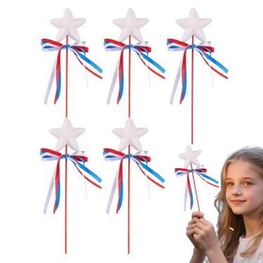 Imagem de Varinha de fada - Varinhas de estrela de fada para meninas - Bastão de brinquedo de fantasia com glitter para meninas, Natal, aniversário, teatro, festa, Halloween, cosplay, shows de férias