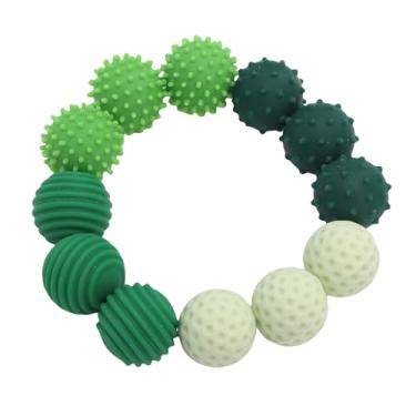 Imagem de Jiawu Brinquedos Sensoriais de Alívio do Estresse, Beleza Artesanal, , Ideal para Acalmar Distrações, Adequado para Qualquer Pessoa, 12 Peças (Verde)