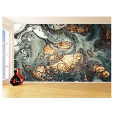 Imagem de Papel De Parede 3D Estilo Marmore Tintas Cores 3,5M Mbr93 - Você Decor