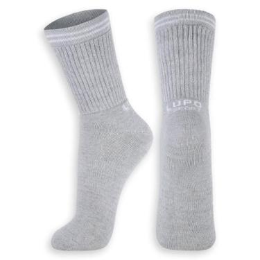 Imagem de Meia Esportiva Cano Longo Lupo 3250-003, Cinza, 37-40