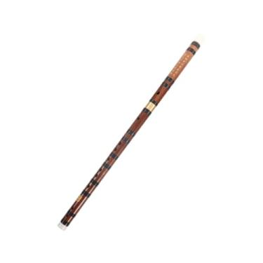 Imagem de Flauta de bambu de madeira D Tune Flauta Latão Iniciante Instrumento Musical Chinês Resina Removível