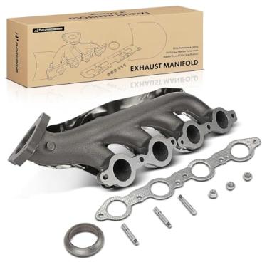 Imagem de A-Premium Coletor de escape direito com gaxeta, parafusos e porcas e escudo térmico compatível com Chevrolet Silverado Express Suburban Avalanche 1500 2500 3500 Tahoe & Cadillac Escalade e GMC Sierra