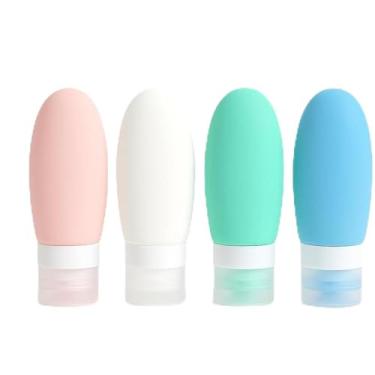 Imagem de Kit Viagem com 4 Frascos com Capacidade de 90ml para Shampoo, Condicionador, Creme e Sabonete Líquido - Premium