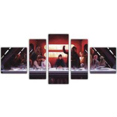 Imagem de quadros decorativo 5 peças mod filmes moderno - autopc 3mm