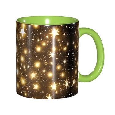 Imagem de Zeraoke Canecas de café criativas estampadas douradas, personalizadas, presente para família, tamanho de 325 ml, unissex