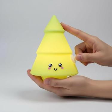 Imagem de Luminária Árvore de Natal Kawaii Bivolt – Decoração de Natal em Polietileno - Iluminação suave