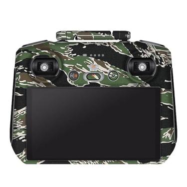 Imagem de Capa antirriscos RC 2 para controle DJI RC2 decalque película para controle remoto AIR3 capa adesiva acessórios de equipamento de vídeo fotográfico (camuflagem listrada, para DJI RC2)