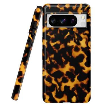 Imagem de uCOLOR Capa projetada para Google Pixel 8 Pro, design à prova de choque, fina, elegante, durável, capa de telefone antiderrapante, recortes precisos para câmera (carcaça de tartaruga, Pixel 8 Pro)