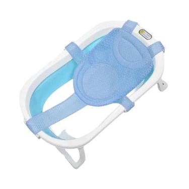 Imagem de Almofada De Banho Ajustável Antiderrapante Para Bebês, Suporte Para Ba