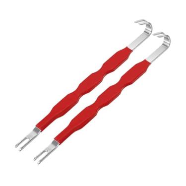 Imagem de QccHieUs Conjunto de 2 peças de ferramentas para remoção e separação de conectores de terminais elétricos automotivos com cabos antiderrapantes, compactas e